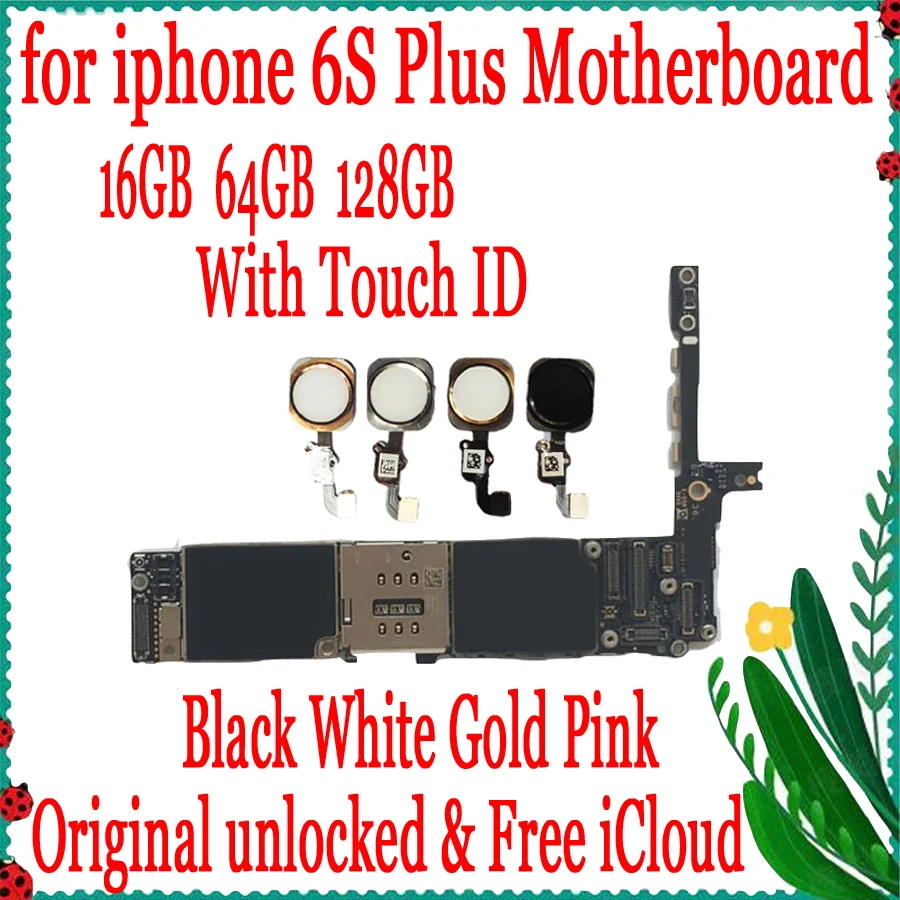 Материнская плата 16 Гб/64 Гб/128 ГБ для iphone 6s plus оригинальная разблокированная