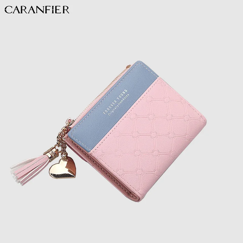 Женские кошельки CARANFIER из искусственной кожи короткие милые повседневные клатчи