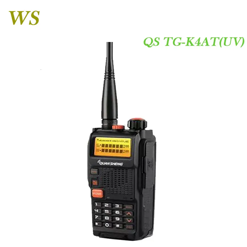 

Dual Brand Handheld FM Radio QuanSheng TG-K4AT(UV) Portable UHF/VHF Walkie Talkie