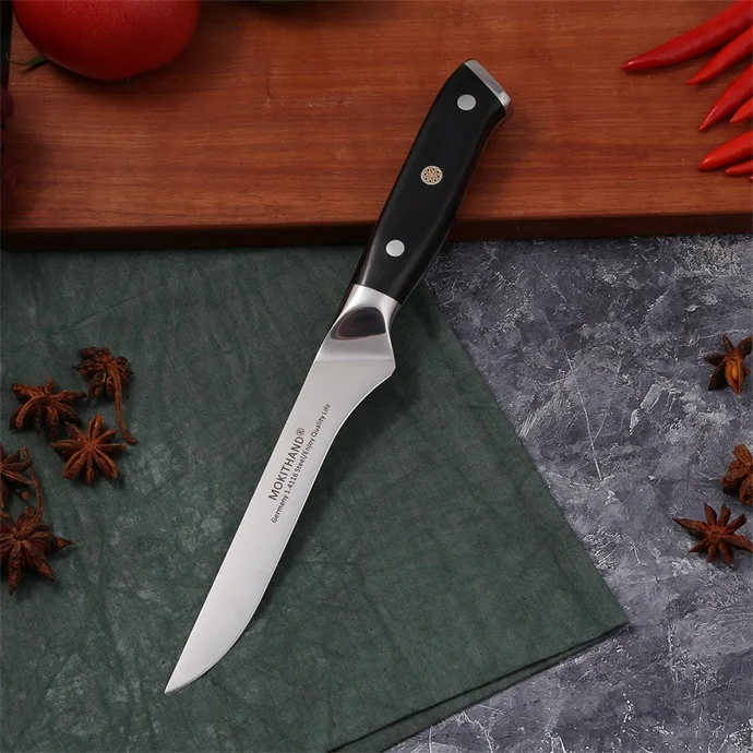 6.0 Boning Knife Японские кухонные ножи, острые наборы шеф-ножей, Германия, 1,4116, Высокоуглеродистая Сталь, Santoku, нож для приготовления фруктов, ручная работа - Цвет: 6.0 Boning Knife