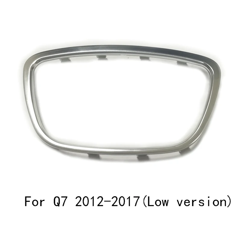 For Q7 2012-2017 ABS хромированное кольцо на руль, эмблема, логотип, рамка, блестки, наклейка, аксессуары для Audi A3 S3 8V A4 B8 B9 A6 C7 Q3 Q5 Q7 - Название цвета: For Q7 2012-2017