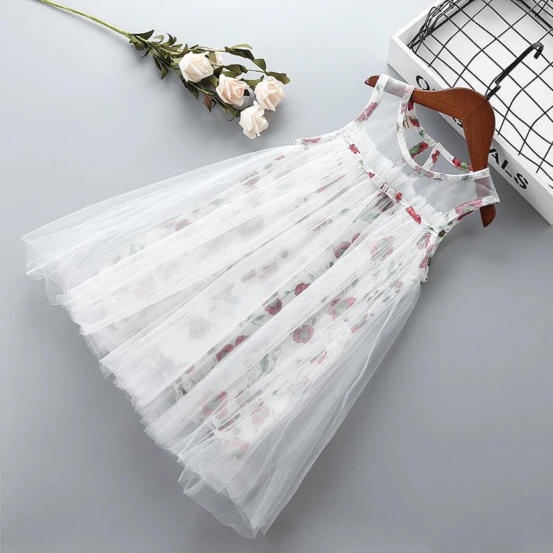 0-6 years High quality girl dress 2019 summer new fashion casual flower kid children formal party birthday princess | Детская одежда и