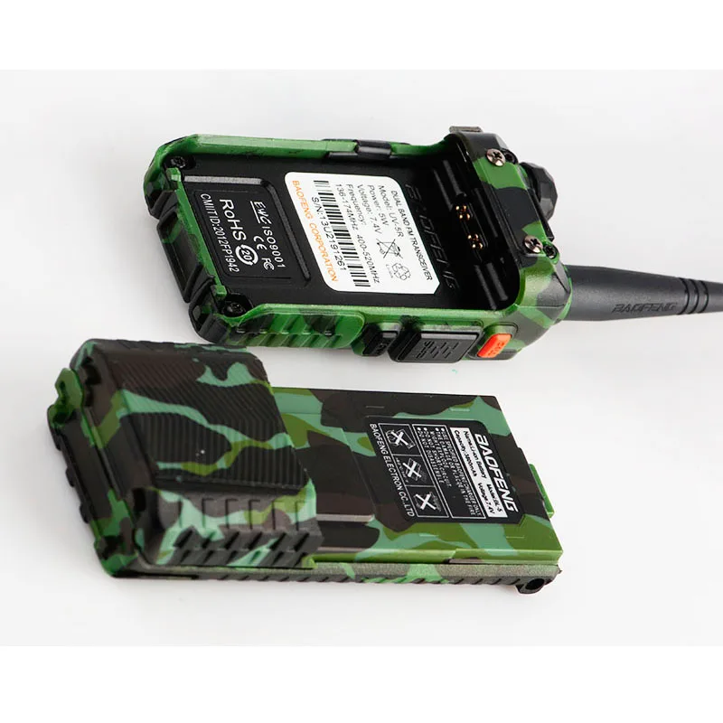 Baofeng UV 5R Walkie Talkie с длинной батареей 3800 мАч двойной бренд CB радио 128CH VOX фонарик