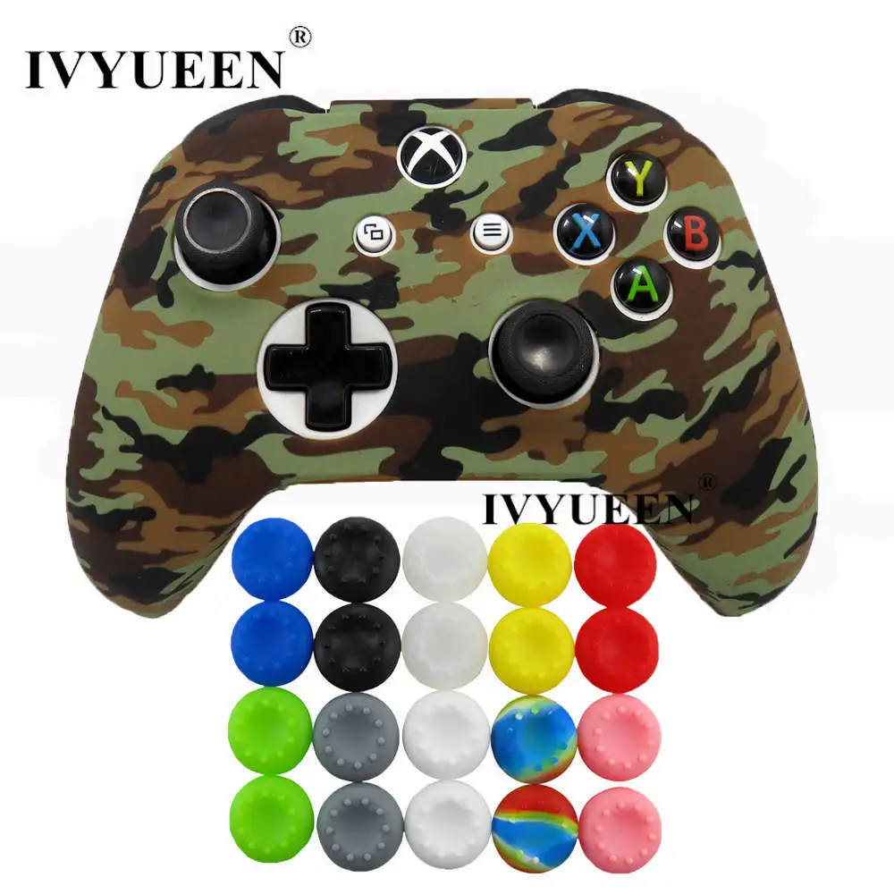 Силиконовый защитный чехол IVYUEEN для XBox One X S, защитный камуфляжный чехол с 20 захватами