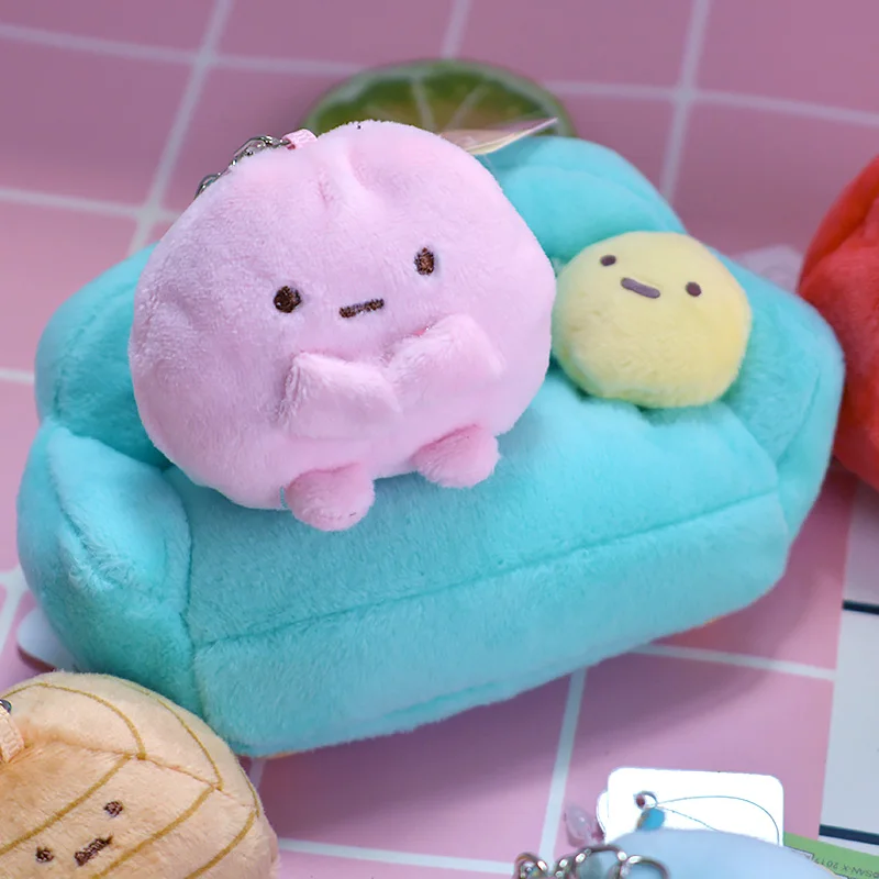 1 шт. Sumikko gurashi домашние Мультяшные плюшевые куклы брелок пушистый кукольный брелок игрушки брелок подвеска унисекс подарки Новинка