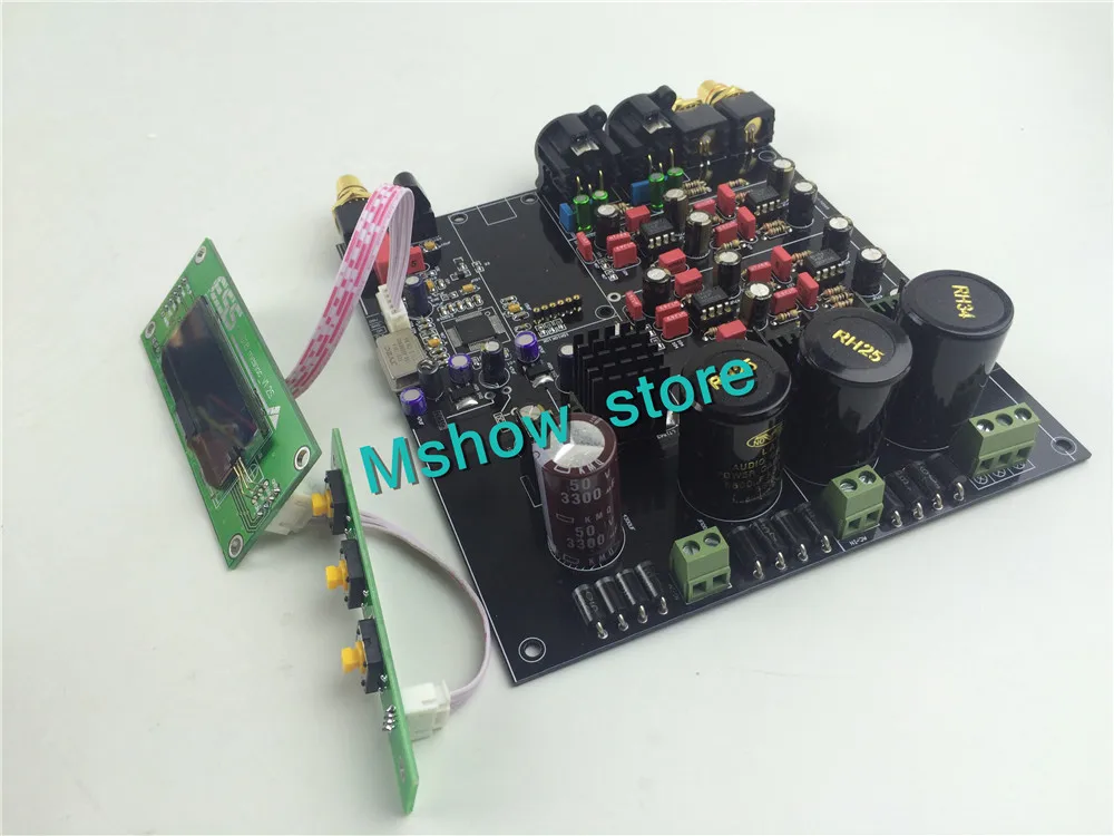 ES9028 ES9028PRO DAC обновленный oled дисплей + пульт дистанционного управления I2S 384K DSD XLR