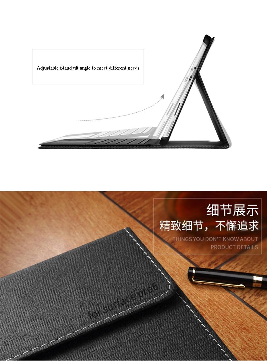 Для microsoft Surface Pro 6 5 4 3 12,3 ''роскошный чехол с подставкой планшетный ПК чехол Coque для Surface Pro 5 Pro 4 полная защитная оболочка