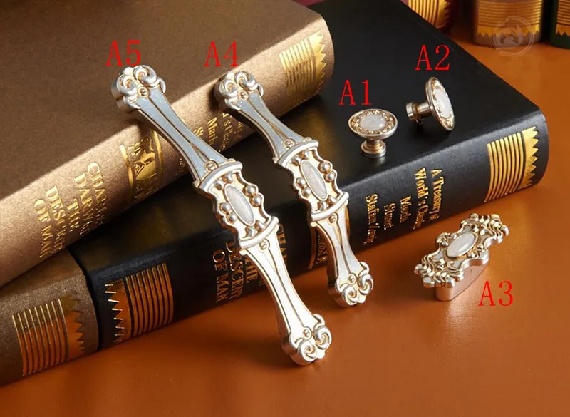 Ручка для ящика серебристого и белого цвета 4 стиля|decorative cabinet hardware|cabinet hardwaredrawer pull