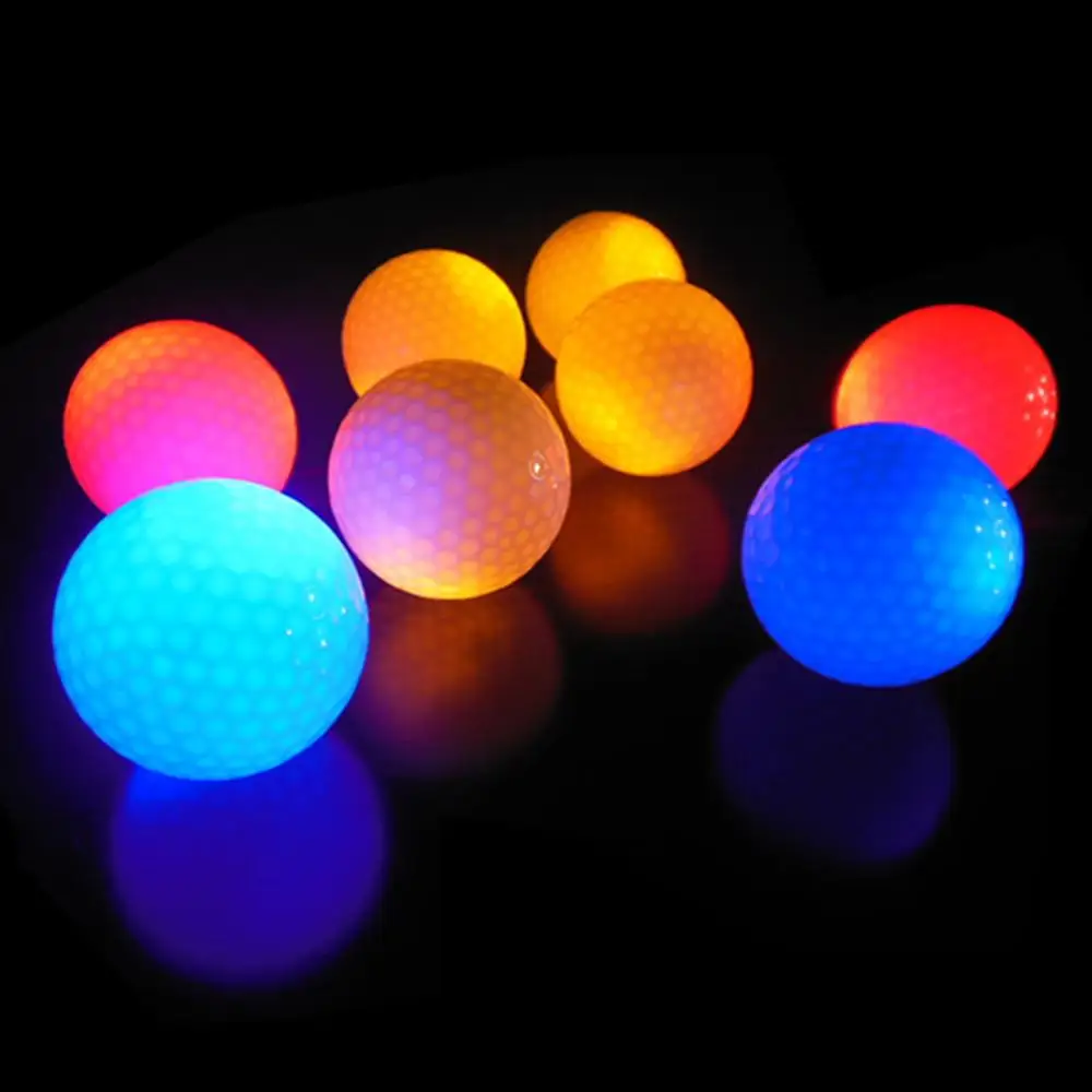 mixed colors CRESTGOLF 10 шт. светодиодный мячи для гольфа, ночные тренировочные мячи для гольфа, двухслойные мячи для гольфа, 6 цветов на выбор, подарок для гольфа - Цвет: mixed colors