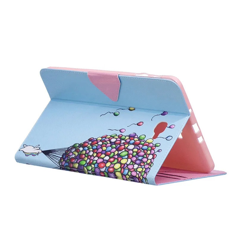 Кожаный чехол Wekays для samsung Tab A6 10,1 T580 с мультяшным котом для samsung Galaxy Tab A 6 10,1 T585 T580 SM-T585 чехол s