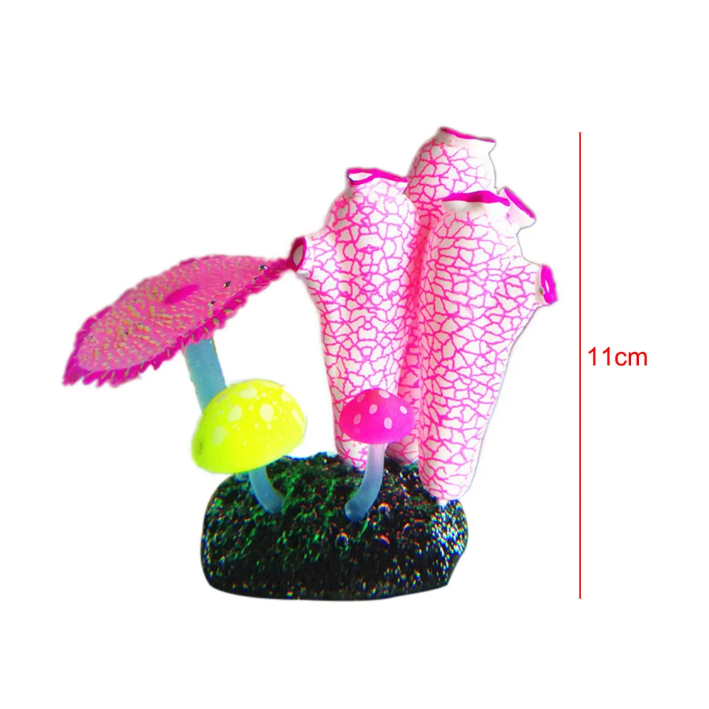 Флуоресцентный Искусственный аквариум для аквариума коралловый морской анемон