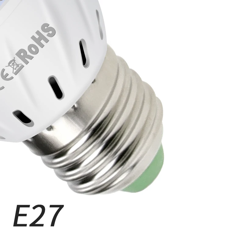 E27 E27 светодиодный фито-лампа E14 полный спектр светодиодный Grow светильник 220V MR16 Fitolampy светодиодный лампы GU10 растет лампы для комнатных растений семена B22 - Испускаемый цвет: E27