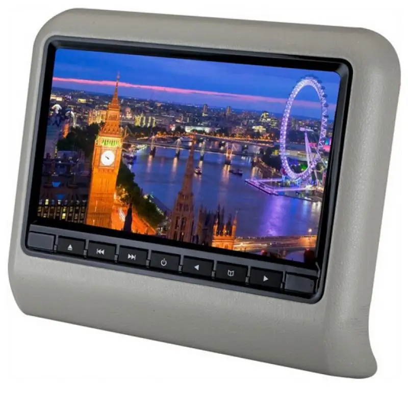 2 Liplasting " ЖК-экран Автомобильный подголовник монитор dvd-плеер USB/SD FM/IR передатчик сенсорная кнопка Встроенный динамик 1 шт - Цвет: 2
