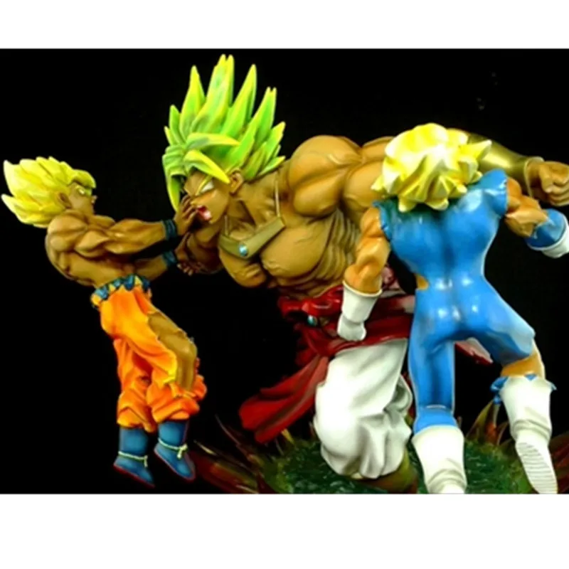 Dragon Ball Z Saiyan сын Goku vegeta VS Broli сцена битвы Статуя Фигурка Коллекционная модель Giocattolo G2292