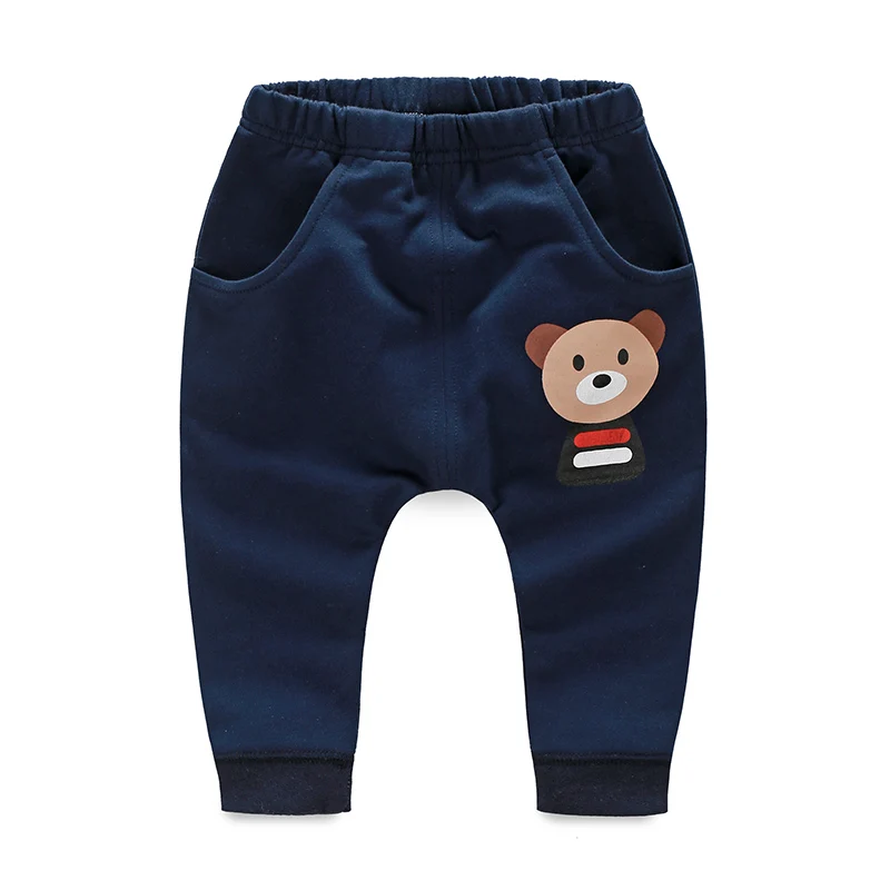 Штаны Девочка Мальчик Малыш Spodnie Pantolon Повседневные брюки 100% хлопок Карикатурная одежда для младенцев Леггинсы весной 3-24 месяцев