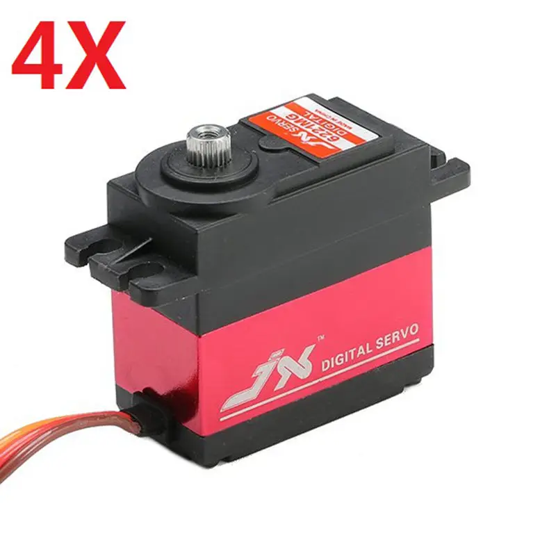 4x JX pdi-6221mg 20 кг большой крутящий момент цифровой Стандартный Servo 360 градусов cw |