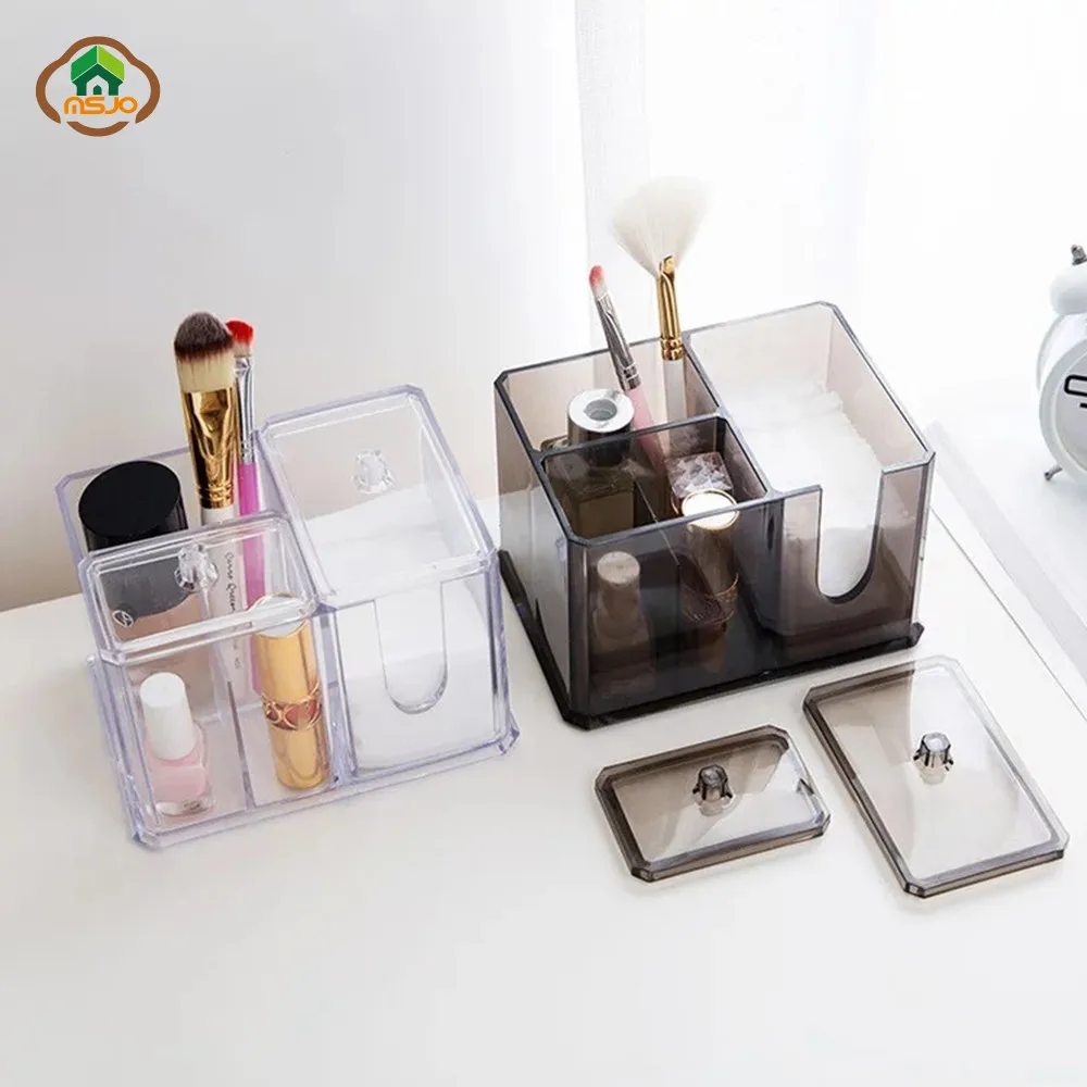 MSJO органайзер для макияжа ящики хранения стола кисти инструмент косметики
