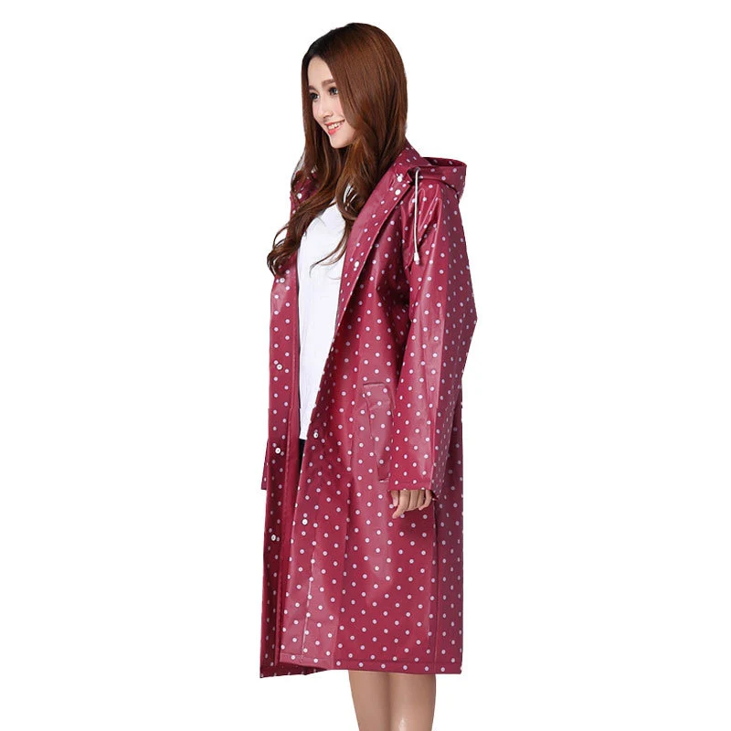 Модный водонепроницаемый дышащий дождевик из ЭВА для взрослых женщин и мужчин