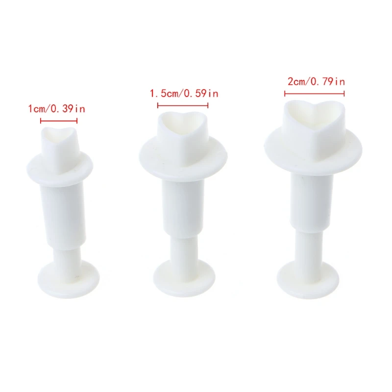 3 шт./компл. Валентина Сердце Любви помадка резак торта печенья украшения