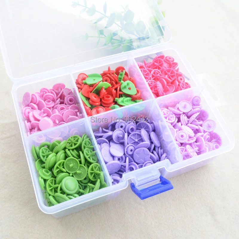 6 видов конструкций разные модные пластиковые кнопки для детской одежды