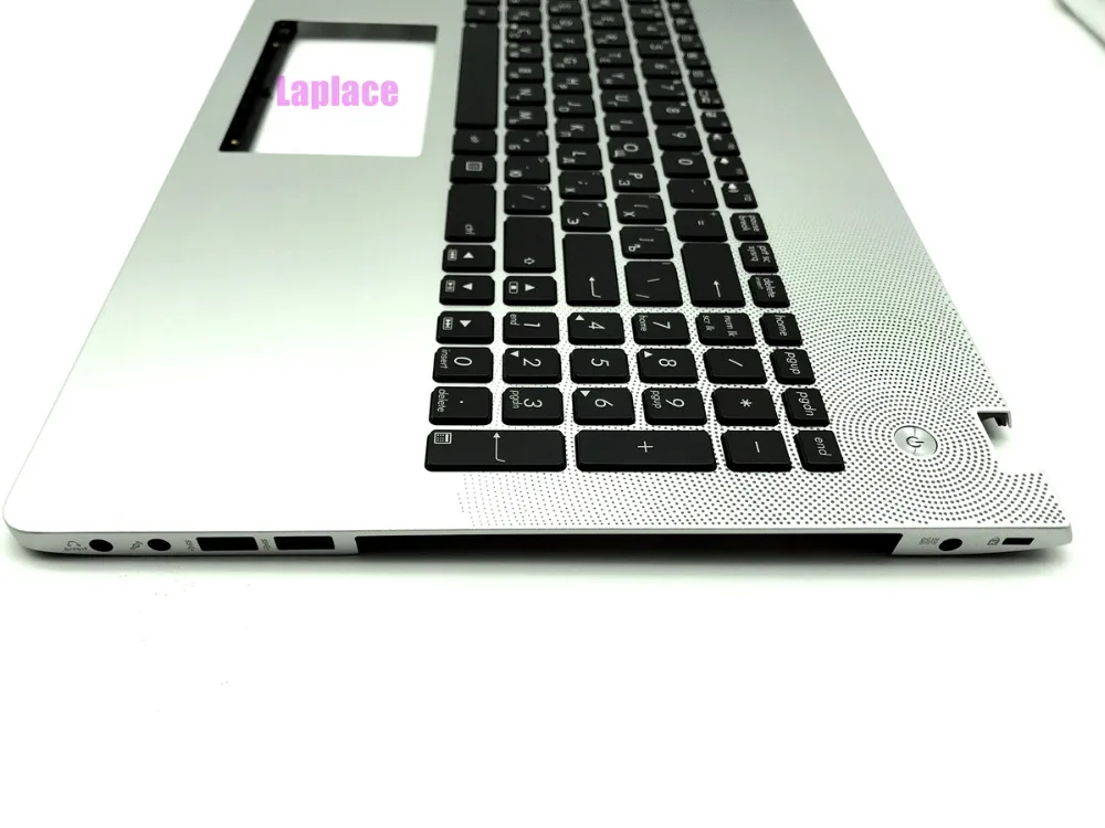 Серебро России и Упор для рук с подсветкой Клавиатура ноутбука Asus N56J N56JN N56JR N56JK N56V