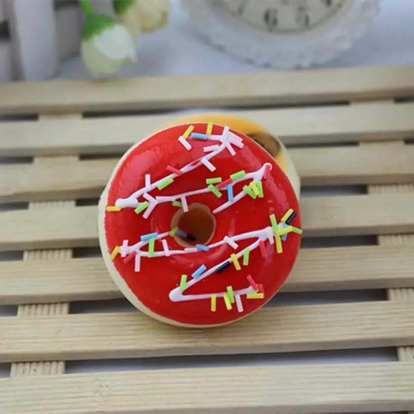 мягкими Мягкие красочные пончик Ароматические слизь замедлить Игрушечные