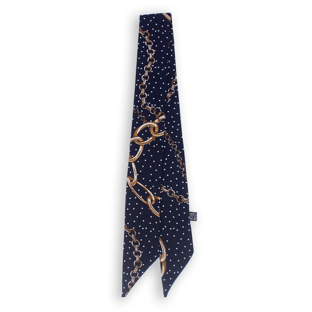 2019 Luxury Silk Small Women Fashion narrow Head Bag Scarf Flower Print Hair Handle Tie Ribbon Wholesale H958 |