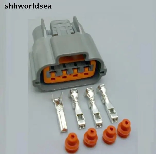 

Автомобильный соединитель жгута проводов shhworldsea, 5/30/100 наборов, 6098-0144 штекер для датчика кислорода, водонепроницаемая розетка