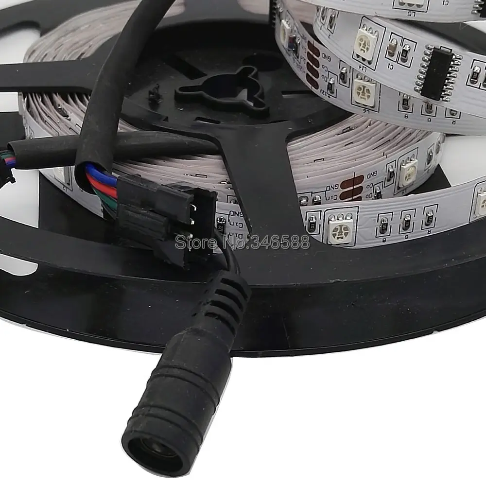 IP20 неводостойкая Светодиодная лента RGB 5 м 12 В 6803 IC цвета мечты 30 светодиодов/М 5050