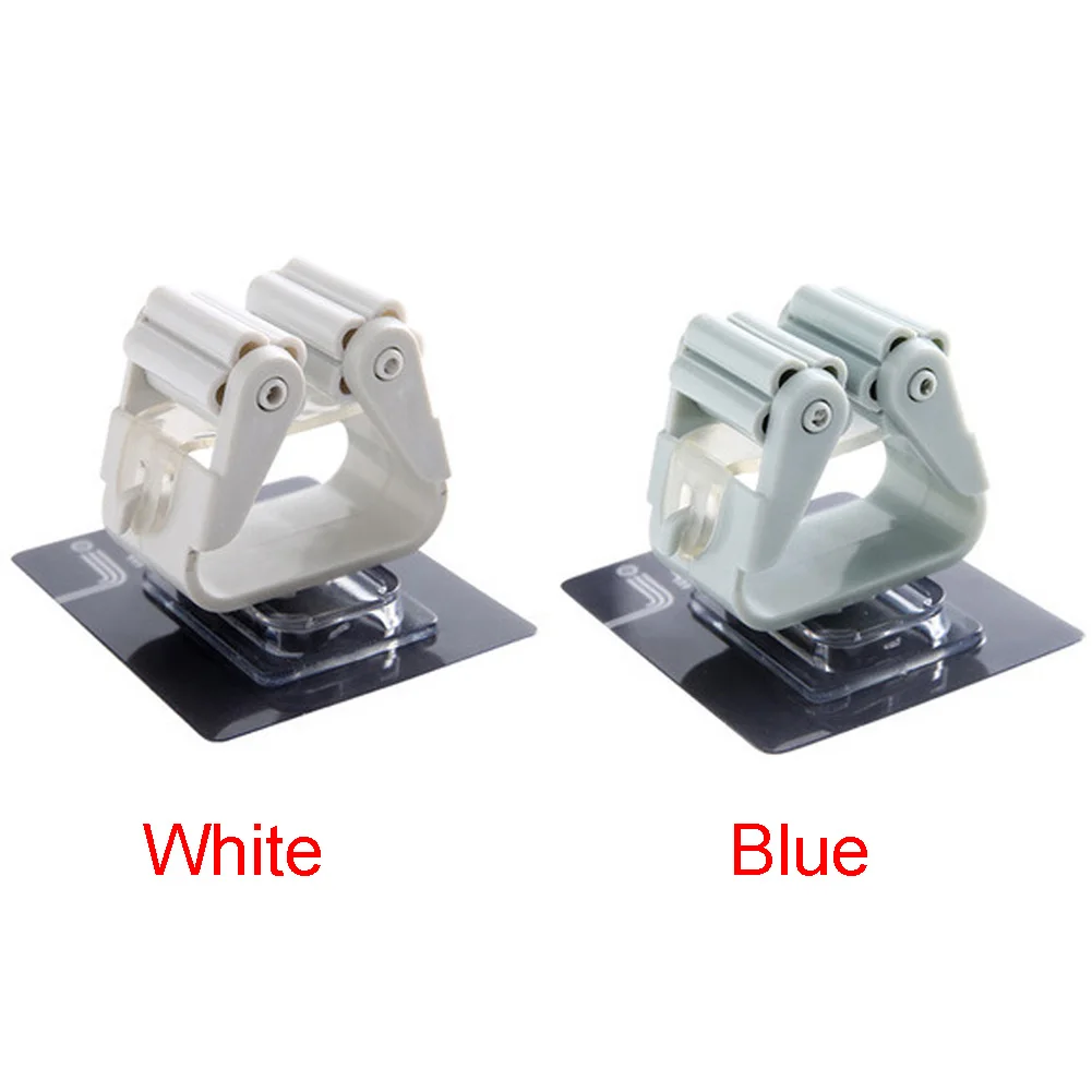 Mop Clip Broom Storage Holders Seamless Sticky Clamp Organizer Rack Wall Hanging Hooks | Дом и сад