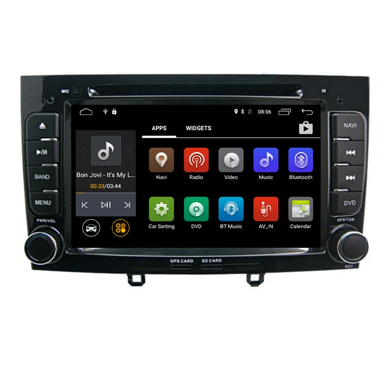 Автомобильный dvd плеер для Peugeot 308 408 2 + 16 ГБ Android 6 0 1024*600 с 3/4G Wi Fi GPS/бесплатной картой
