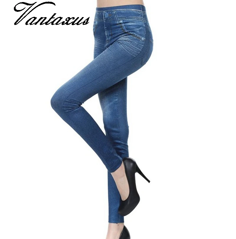 Новинка женские джинсы большого размера высокоэластичные облегающие джеггинсы