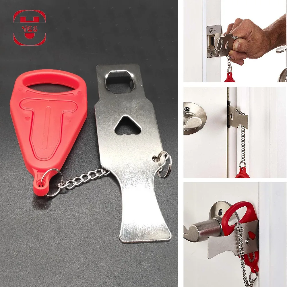 Да портативный замок двери путешествия AirBNB школа Блокировка безопасности для