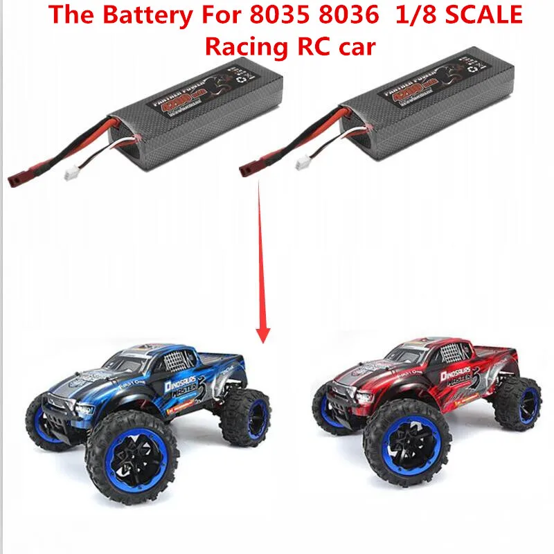 Оригинальные 1 шт. 2 8035 8036 1/8 весы гоночный RC автомобиль запасные части батарея 7 4 В