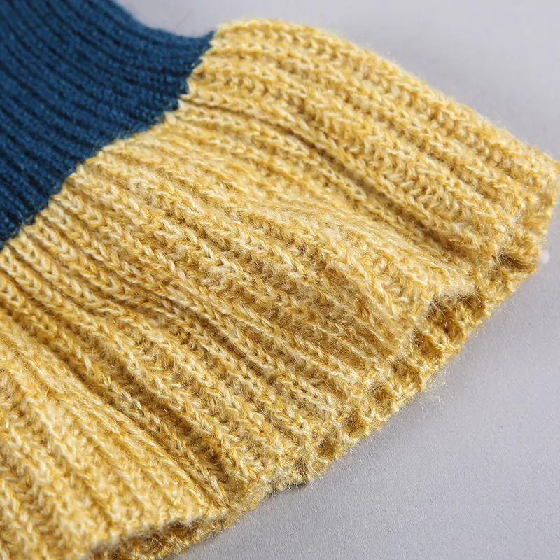 Вязание Свитер Женщин 2017 Шить Полный Рукавом Плюс Размер Пуловеры | Женская