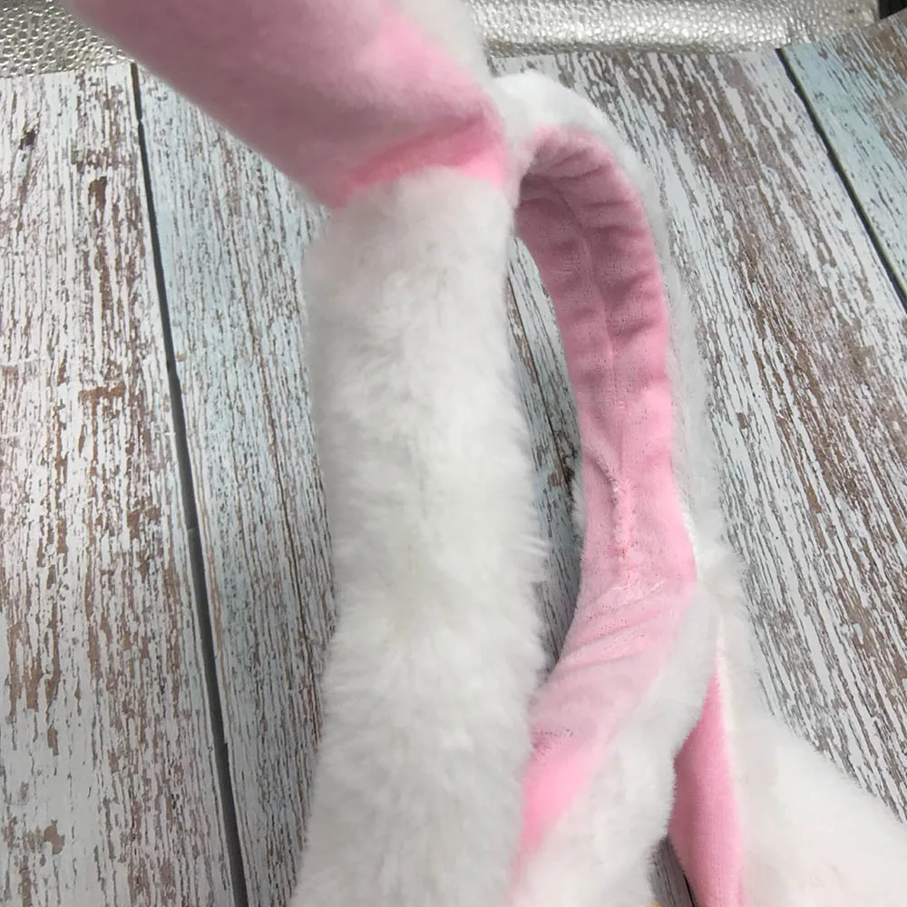 Шапка с заячьими ушами повязка на голову может перемещаться плюшевая шапка