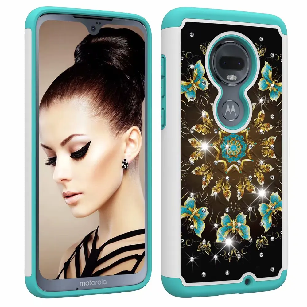 Shockproof Phone Case for Motorola Moto G7 G6 Durable PC TPU 2 Layers Hybrid Full Body Protect Anti-Knock Armor Shell |