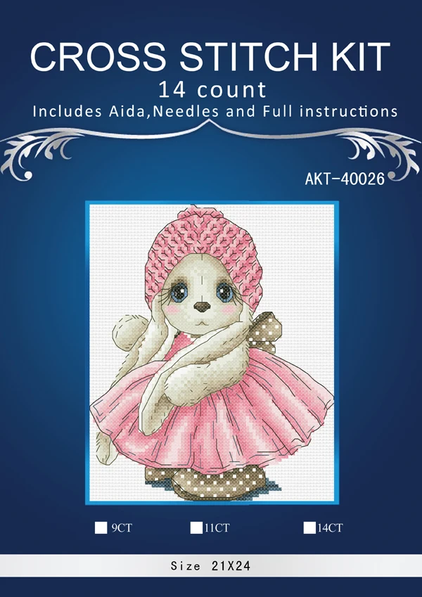 Вышивка крестиком животное кролика рукоделие наборы для вышивки 14ct 16ct 18ct. Наборы