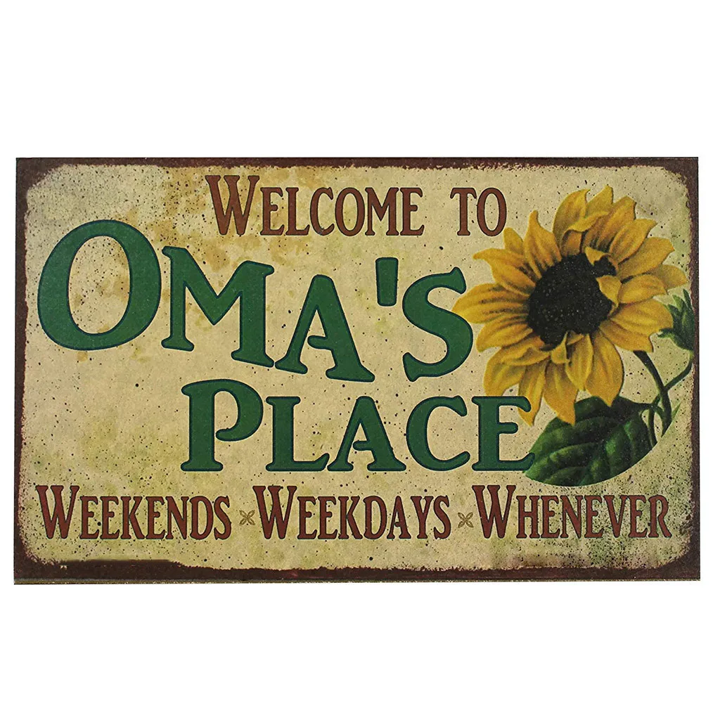 Ретро Стиль Signage Соган настенная вывеска с кованого железа вывесок украшения marque