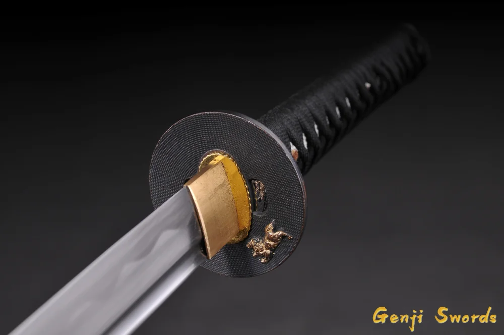 Handmade Full Tang Japanese Katana T10 Steel Real Samurai Sword Sharp Edge brave troops Iron Tsuba