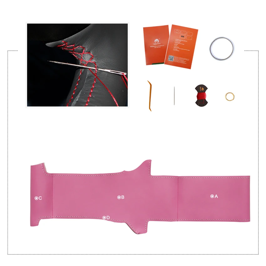 Розовый искусственный кожаный чехол руль для Volkswagen VW Golf 4 1998 2004 Passat B5 1996 2005 поло