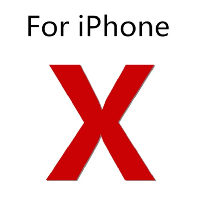 X 3D Curved tempered glass for iphone XS Max Xr X 8 7 6 6s soft edge screen protector for iPhone 6 6S 7 8 plus protective glass - Цвет: X
