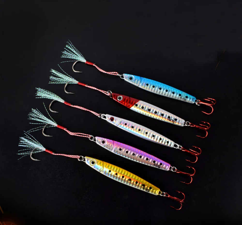 5 шт. рыболовная приманка для джигинга медленное джиг глубокое море джигбейта