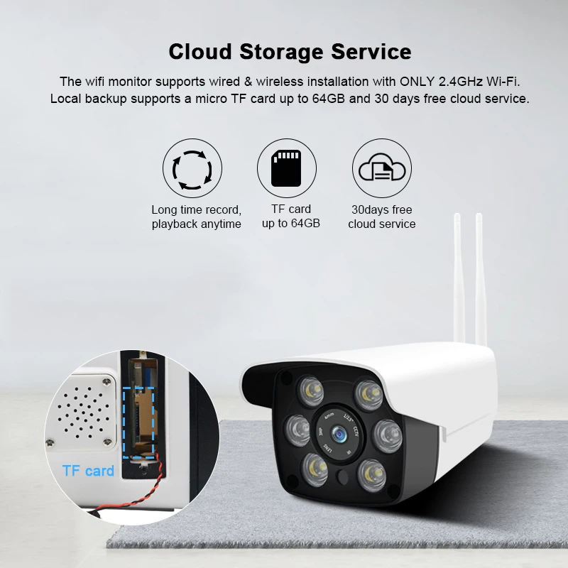 HD 1080 P видеокамера с Wi Fi 3 6 мм Водонепроницаемый для наружного/Indoor IP66 Камера