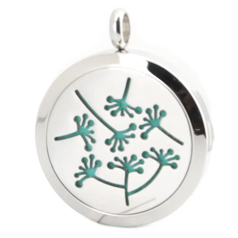 Серебряные ювелирные изделия Одуванчик ароматерапия масла из нержавеющей стали