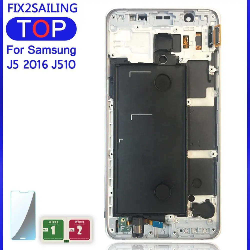 ЖК дисплей для Samsung Galaxy J5 2016 J510 сенсорный экран с регулировкой яркости J510FN J510F J510M