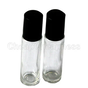 Прозрачная стеклянная бутылка-рулон 10 мл пустые флаконы с роликовым шариком для