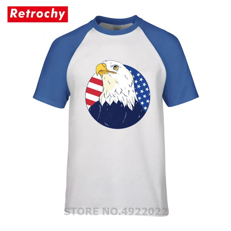Новая футболка с 3D принтом в виде американского Орла Мужская символикой США