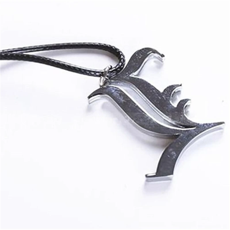 Ожерелье с буквой аниме Death Note кулон из металлического сплава L Lawliet Kira