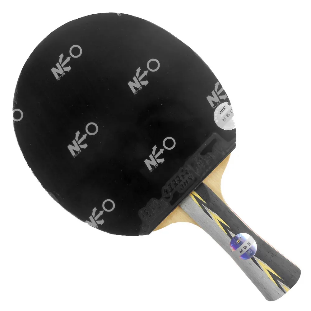 DHS POWER.G7 PG7 PG.7 PG 7 Blade с 2 NEO Hurricane 3 каучука для длинной ракетки Shakehand FL | Спорт и